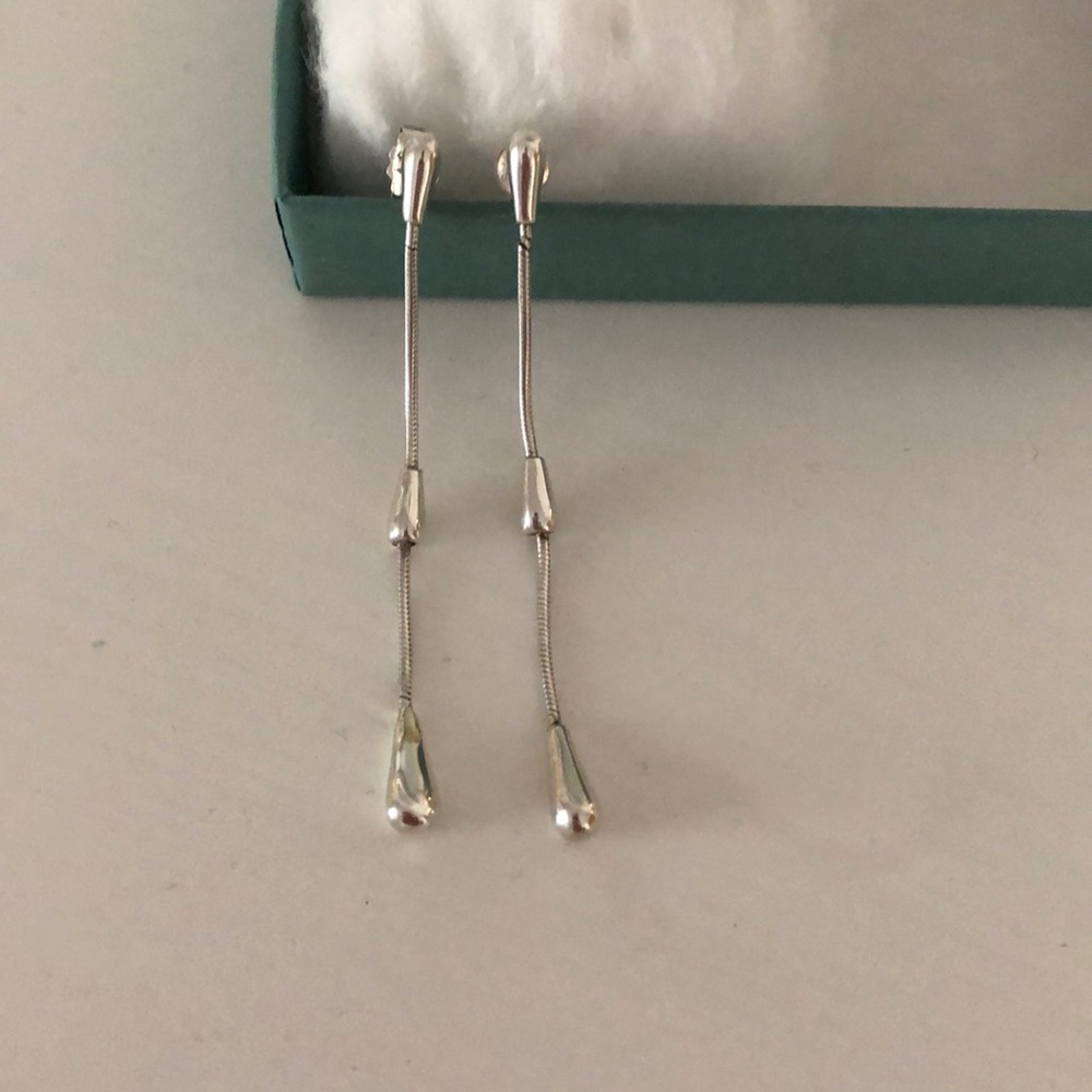 Sterling silver drop earrings